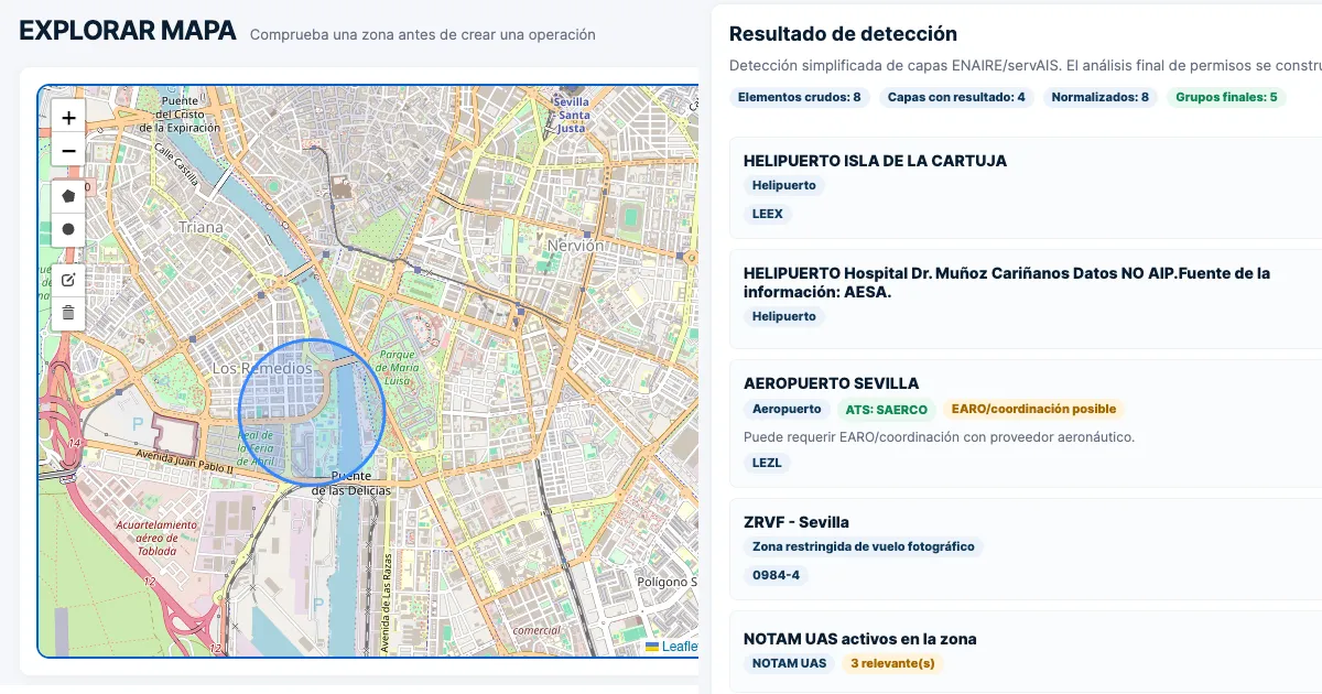 Permisos drones 2026 con VuelaLegal y consulta de zonas ENAIRE